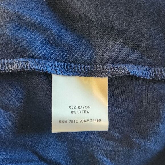 Eileen Fisher Jersey Drape Front Dress Size Large - Picture 7 of 7